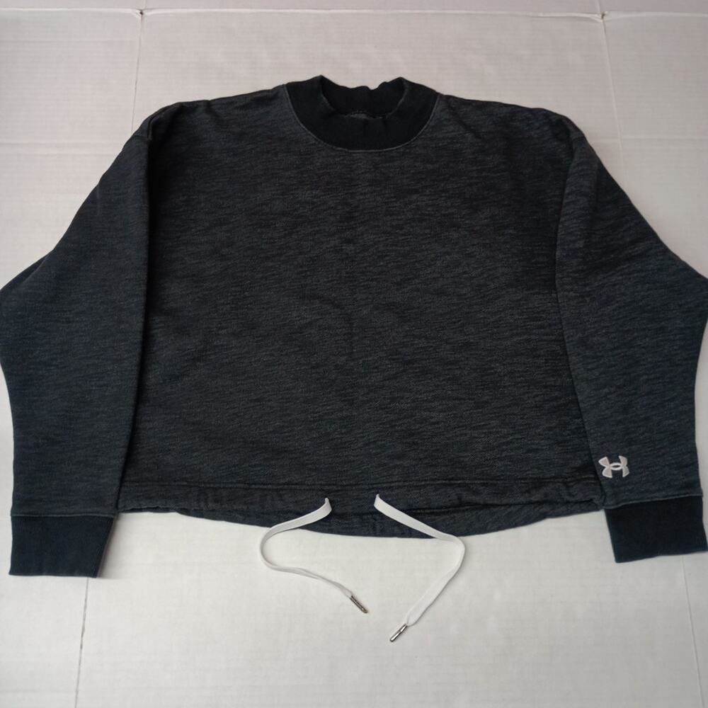 Under Armor Sweatshirt Women's Size M Loose Black Drawstring